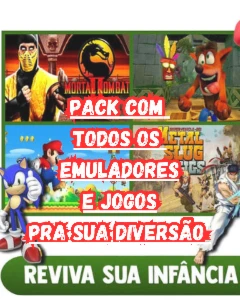 Super PACK com todos os emuladores + coleção de jogos - Playstation