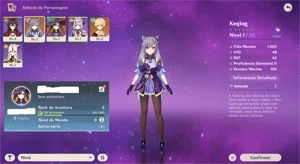 ar 5 américa Mona, keqing + banner garantido - Genshin Impact