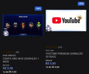 Assinaturas Premium Direto do Fornecedor