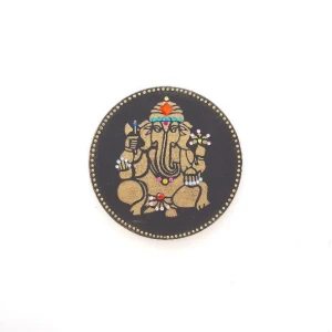 Mandala Indiana Preta - Artesanato e Personalizados