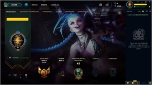 CONTA LOL - OURO 4 - 26 CHAMP - LV 55 - League of Legends