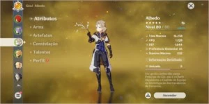 (AR48) DILUC, ALBEDO, KEQING, JEAN +XINYAN C6, FISCHL C3 - Genshin Impact