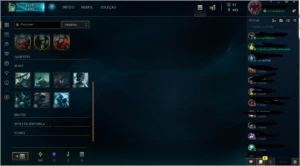 CONTA DE LOL LVL 97, GOLD 4, 56 SKINS, 17 EMOT, 12 SENTINELA - League of Legends