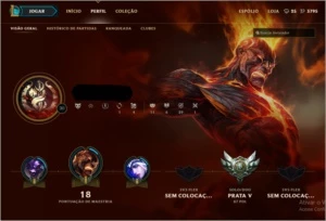 CONTA PRATA V COM 36 CHAMPS - League of Legends LOL