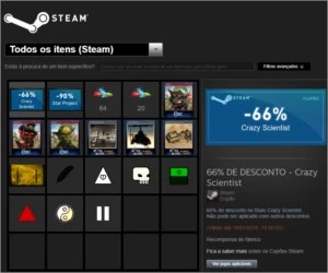 Conta de Steam no valor de 970€