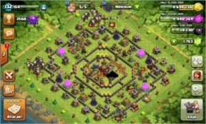 clash of clans cv10 quase full
