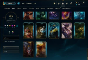 Bronze 2 com 60 Champs e 43 Skins - League of Legends LOL