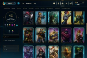 Bronze 2 com 60 Champs e 43 Skins - League of Legends LOL