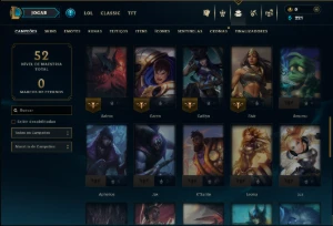 Bronze 2 com 60 Champs e 43 Skins - League of Legends LOL