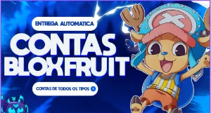 Melhores Contas, Conta Blox Fruits com shark âncor🤖 - Roblox