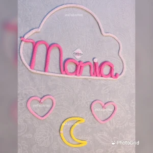 Porta Maternidade Chuva de Amor em Tricotin - Artesanato e Personalizados
