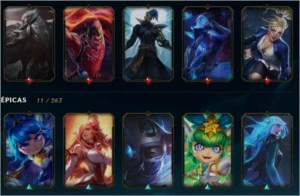 CONTA PRATA3 MUITAS SKINS TOP - League of Legends LOL