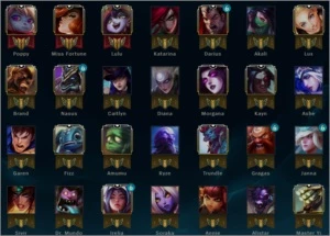 CONTA PRATA3 MUITAS SKINS TOP - League of Legends LOL