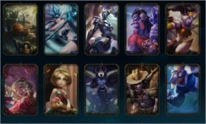 CONTA PRATA3 MUITAS SKINS TOP - League of Legends LOL