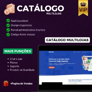 Catálogo Online Multi Lojas White Label Script PHP 2024