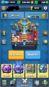 CLASH ROYALE (XP11, Arena lendária, 240K Ouro, 17 Lendárias)