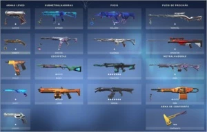 Valorant Skins - Detalhes no chat