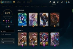 Conta Riot: (LOL: 270 skins) e (Valorant: Varias skins) - League of Legends