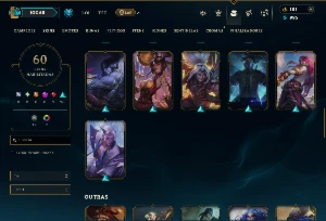 Unranked com 105 Champs e 60 Skins ( JG / MID / TOP ) - League of Legends LOL