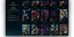 Conta esmeralda 1 75 pdl dropada por inatividade upada a mão - League of Legends LOL