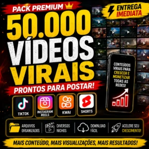 🔥 Mega Pack +50.000 Vídeos Para Criação De Conteúdo - Outros