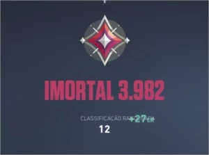 Conta valorant IMORTAL (MMR alto)