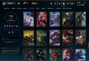 Unranked com 110 Champs e 73 Skins - League of Legends LOL