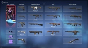 Conta Platina 1 com skins FACA VANDAL PHANTOM - Valorant