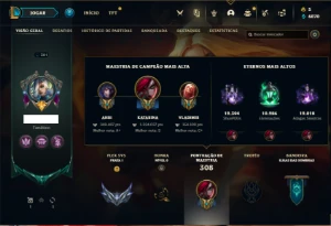 Conta prata 4 com 90 Champs e 116 Skins + 1,3kk de Katarina - League of Legends LOL
