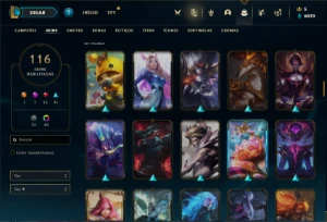 Conta prata 4 com 90 Champs e 116 Skins + 1,3kk de Katarina - League of Legends LOL