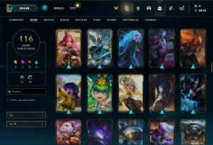 Conta prata 4 com 90 Champs e 116 Skins + 1,3kk de Katarina - League of Legends LOL