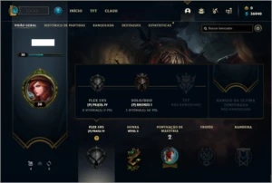 Conta bronze 1 com 6 Skins e 25 Champs - League of Legends LOL