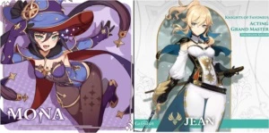 GENSHIN IMPACT AR7 - Mona, Jean, Noelle, Chongyun, Beidou