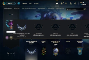 Conta Unranked com 140 Champs e 115 Skins + 2 Ultimates - League of Legends LOL