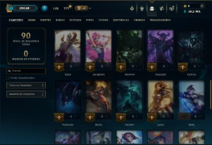 Esmeralda 4 com 45 Champs e 6 Skins - League of Legends LOL