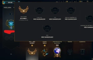 Conta Lol Ouro, 6 Skins, Lendária do Zed, Upada na Mão - League of Legends
