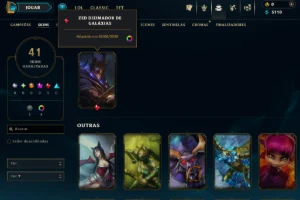Conta Lol Ouro, 6 Skins, Lendária do Zed, Upada na Mão - League of Legends