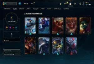 Conta ouro 3 com 65 Champs e 9 Skins ( MAIN JG ) - League of Legends LOL