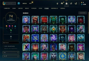 Conta ouro 3 com 65 Champs e 9 Skins ( MAIN JG ) - League of Legends LOL