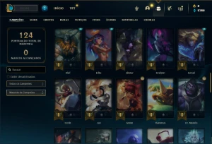 Conta ouro 3 com 65 Champs e 9 Skins ( MAIN JG ) - League of Legends LOL