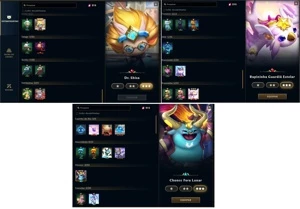 Conta League of Legends LOL - 80 heróis, 45 skins - RP + TFT