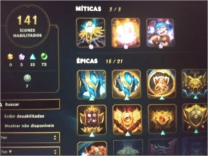Vendo Conta Platina com 100 skins - League of Legends LOL