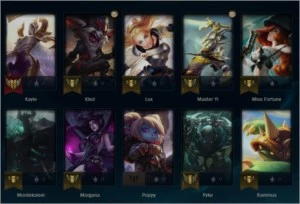 Conta league of legends Lvl 41 Gold 2 65% WR LOL