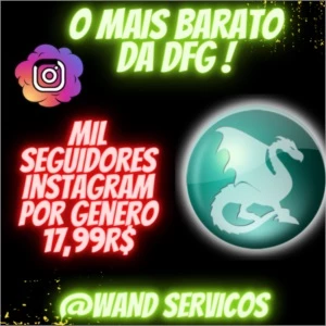 SEGUIDORES INSTAGRAM POR GENERO ! O MAIS BARATO DA DFG !! - Redes Sociais
