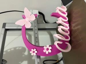 Letreiro personalizado com o nome do bebê/ crianca - Impressão 3D e STL