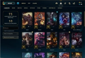 Conta prata 4 com 32 Champs e 12 Skins - League of Legends LOL