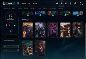 Conta prata 4 com 32 Champs e 12 Skins - League of Legends LOL