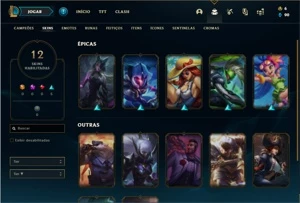 Conta prata 4 com 32 Champs e 12 Skins - League of Legends LOL