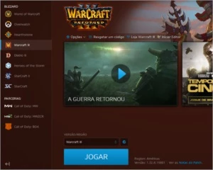 Conta Blizzard - Varios jogos com char top + Saldo de 180,00