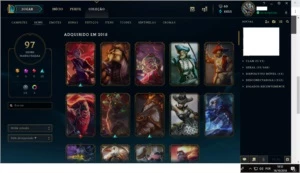 Conta League Of Legends Season2 Champions+Conta Brinde LOL